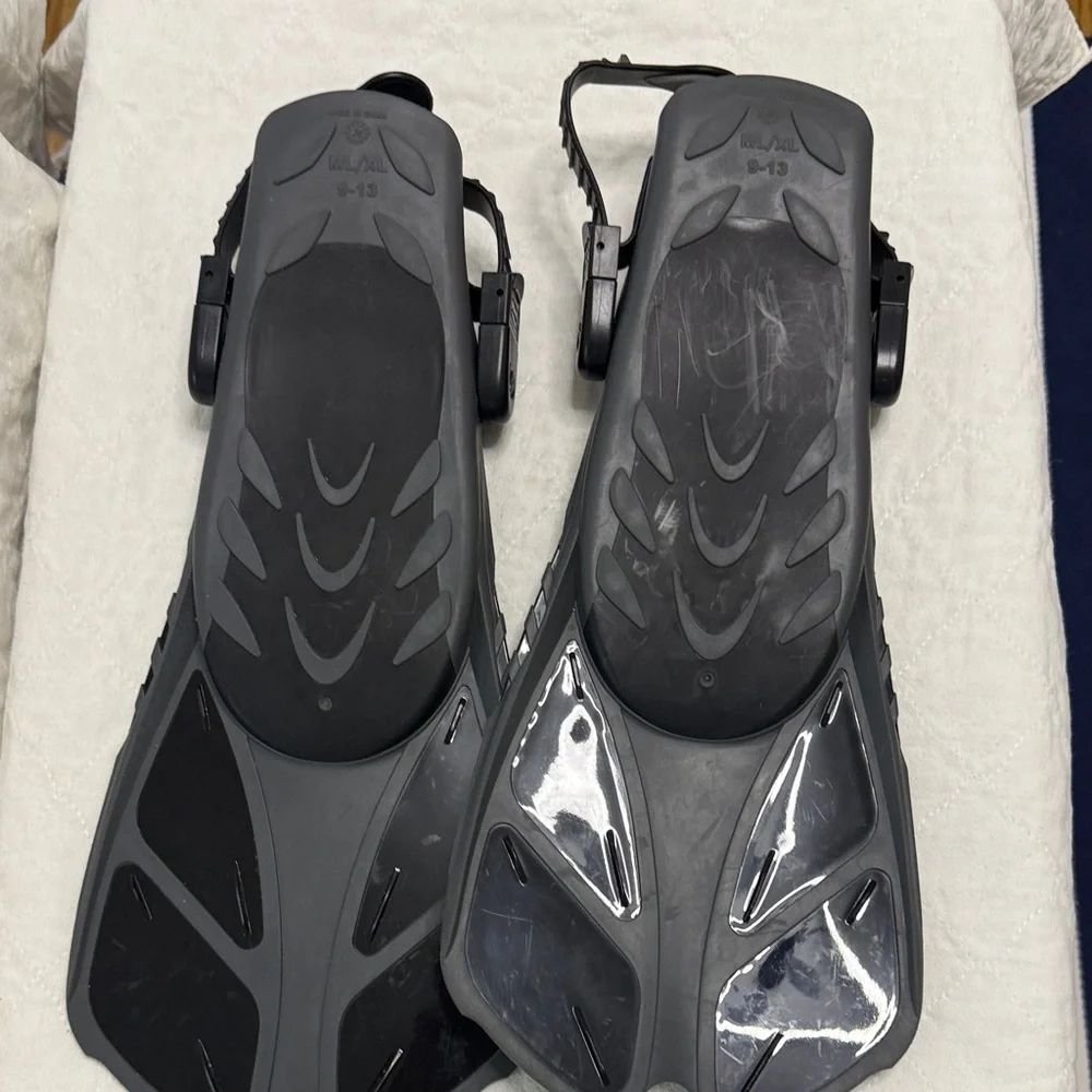 CAPAS Black Snorkeling Fins